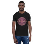 Diffuse (Pink) - Black T-Shirt (Unisex)